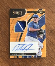 Angel Zerpa 2022 Select Orange Pulsar Prizm Rookie Patch Auto Royals 7/20 RC