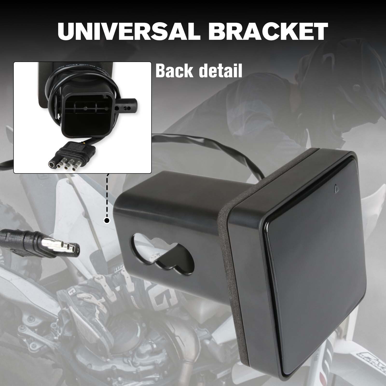 For Toyota Tundra Trailer 2'' Tow Hitch Cover Light Brake DRL