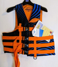 Slippery Hydro S13 Life Vest Watercraft Black Orange Blue Size Super XL NEW