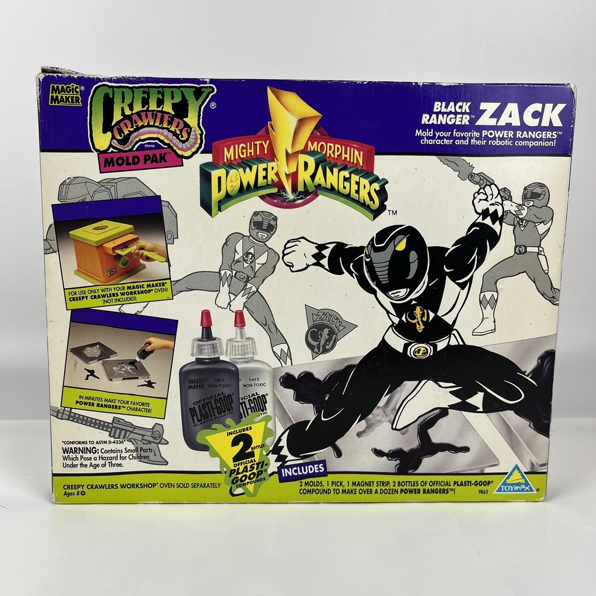 1994 Creepy Crawlers Billy Black Mighty Morphin Power Rangers Mold