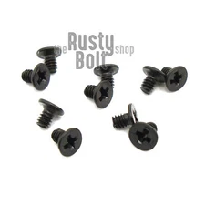 M2 x 3mm, Phillips Wafer Flat Head Screws, Black, Computer, Laptop, Machine