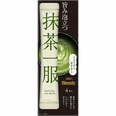 AGF Blendy Matcha Milk Ippuku 40g x3PK Instant Green Tea Latte ブレンディ 抹茶一服 ミルク少々