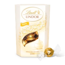 LINDT LINDOR - WHITE CHOCOLATE PRALINES - 200G - SWISS MILK CANDY EXCELLENCE