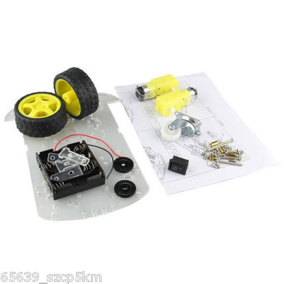 Kit de châssis de voiture intelligent 2WD pour Arduino avec boîtier de batterie et encodeur de vitesse, comprend deux moteurs CC pour bricolage robotique, éviter les obstacles et pour la détection de Kit de châssis de voiture intelligent 2WD pour Arduino avec boîtier de batterie et encodeur de vitesse, comprend deux moteurs CC pour bricolage robotique, éviter les obstacles et pour la détection de