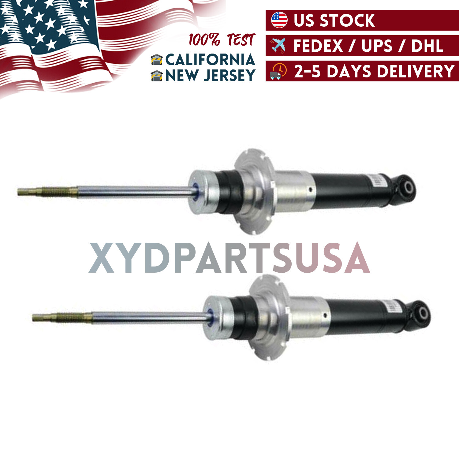 Pair Front Shock Absorber Struts w/MagneRide Fit Ferrari 458 Italia Spider 10-15