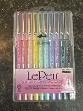 Marvy Uchida LePen PASTEL Colors 4300-10P  Pens Micro-Fine Plastic Point