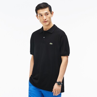 Lacoste L1212 Classic Polo Shirt Men's Short Sleeve, Black, XS
