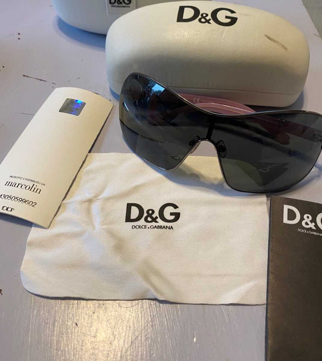 Dolce&Gabbana D&G 6053 420/87 Women Pink Shield Frame Sunglasses