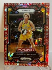 Layshia Clarendon 2024 Panini Prizm Chrome Monopoly Free Parking Insert #57