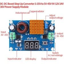 DC 3-35V Input to DC 5-45V Output Boost Converter Adjustable Voltage Module