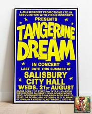 Tangerine Dream Salisbury 1974 v2 Live Concert Tour Repro Poster - 36"x24"