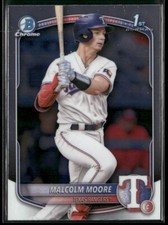 2025 Bowman Chrome Prospects 1st #BCP-129 - Malcolm Moore - Rangers!