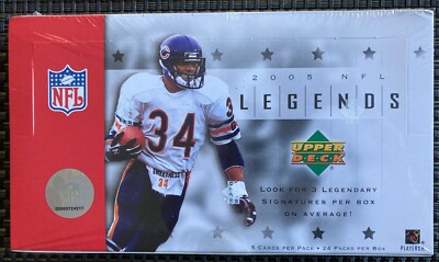 2005 Upper Deck Legends Football Hobby Box - USPS Priority Shipping