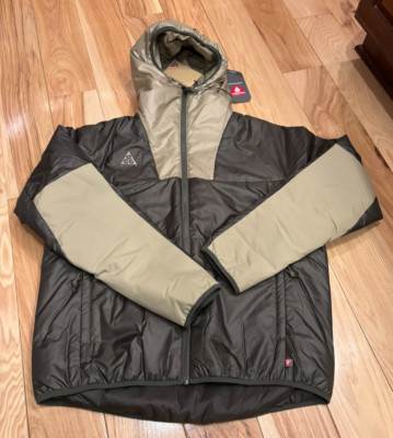 Nike ACG Primaloft Hooded Jacket Cargo Khaki String CD7650 325 Men's MEDIUM NWT