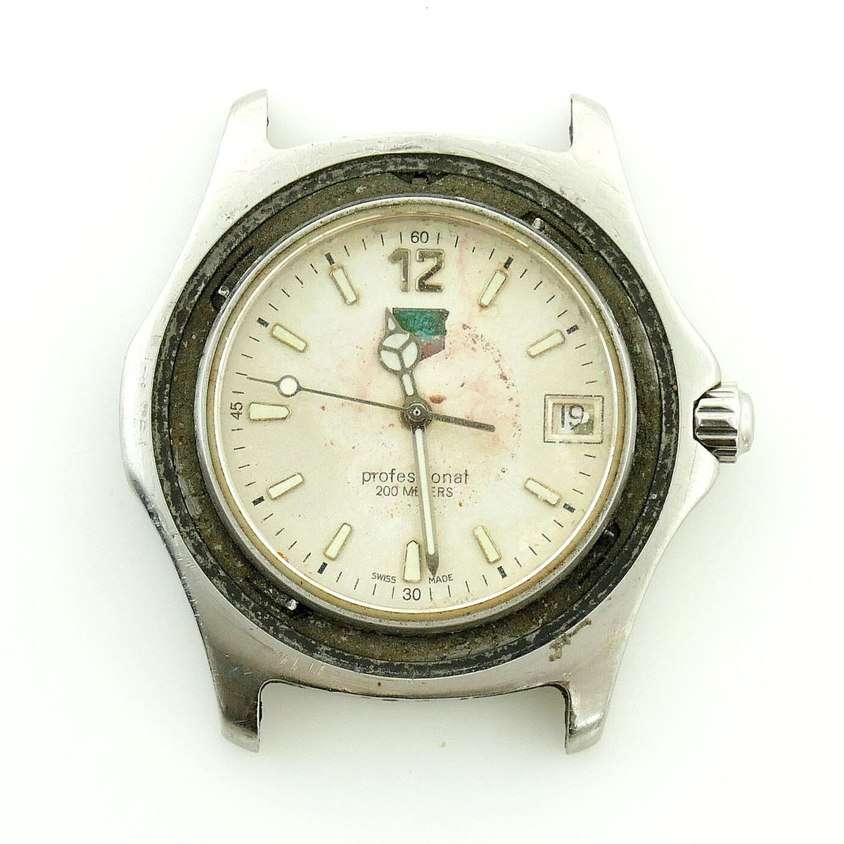 Tag Heuer 28360 TAG HEUER SILVER DIAL PROFESSIONAL WATCH