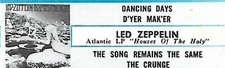 Led Zeppelin, Dancing Days/D'Yer Mak'er/Song Remains The Same, Jukebox Label 33
