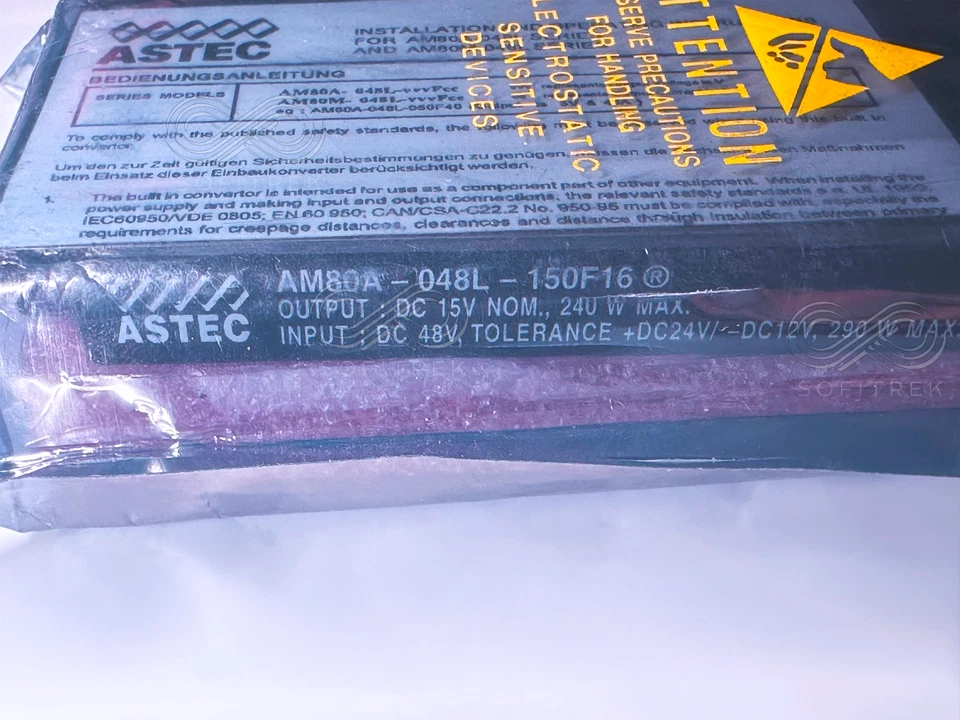 Модуль питания AM80A-048L-150F16 ASTEC 240 Вт вход 48 В 15 Вут 16 А преобразователь постоянного тока постоянного тока - Изображение 2 из 4