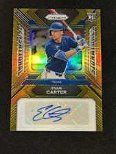 2024 Panini-Prizm Evan Carter RC Auto GOLD /10