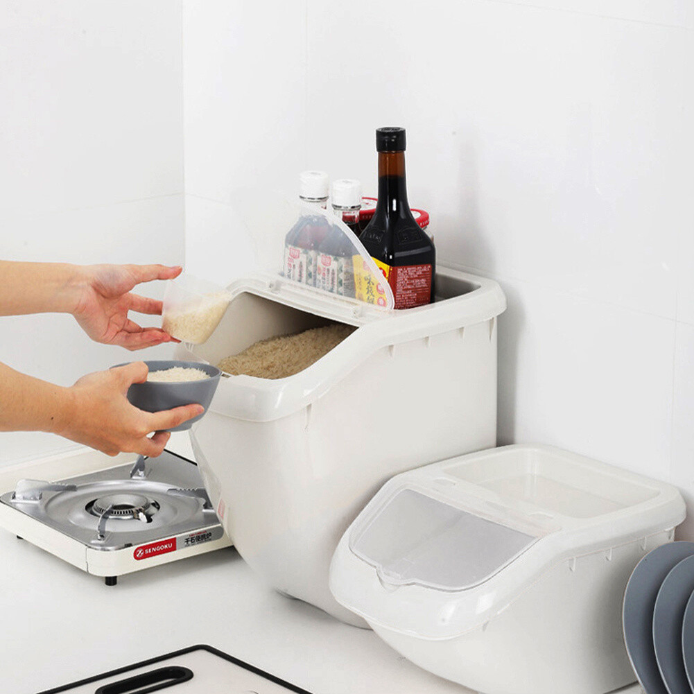 7.5/10/15kg Dog Pet Dry Animal Food Storage Container Box Case Grain