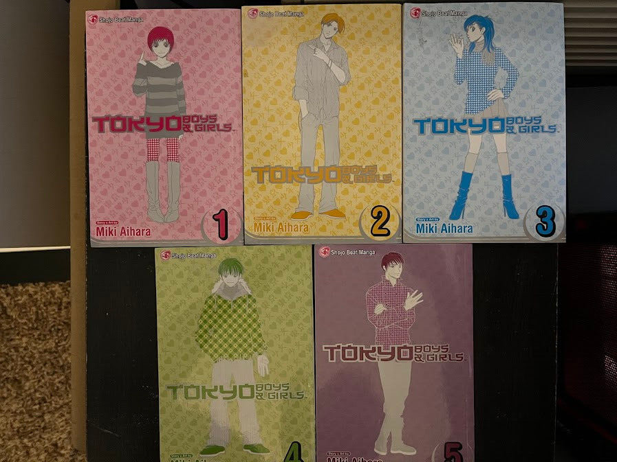 少女漫画 JBL 少女漫画 JBL Manga Set of Five - Tokyo Boys & Girls Volumes 1-5
