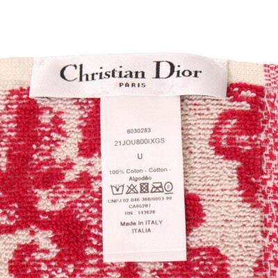 【未使用】Christian Dior ÉPONGE タオル レッド 未使用】Christian Dior ÉPONGE タオル レッド 未使用】Christian Dior