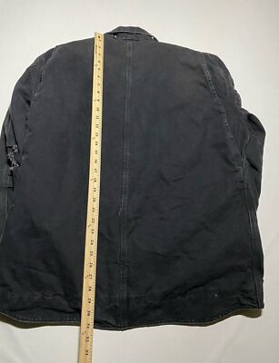 Carhartt c61 jacket Sherpa Lined Size Large Black AJ6 | eBay