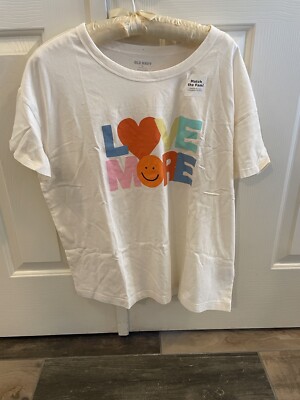 Old Navy Match The Fam! Girls T-Shirt Love More Size XL NWT