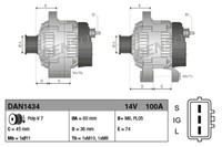Denso Lichtmaschine Generator 100A 14V FüR Toyota RAV 4 II 2.0 4WD