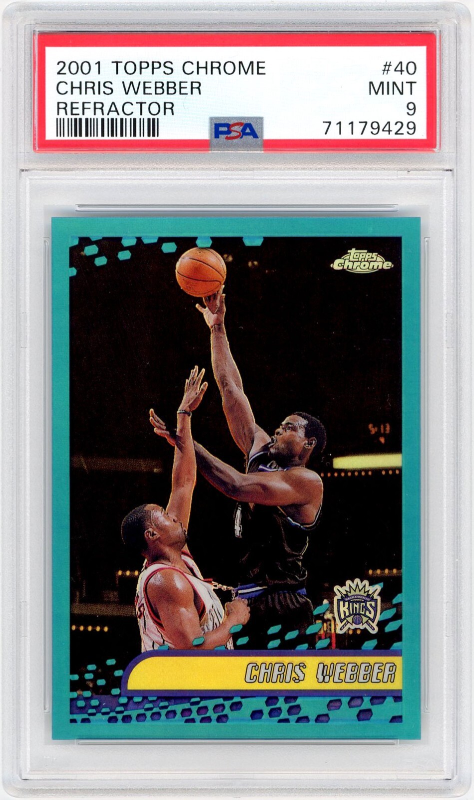 2001-02 Topps Chrome Refractors #40 Chris Webber - (HOF) / MINT PSA 9 *9429