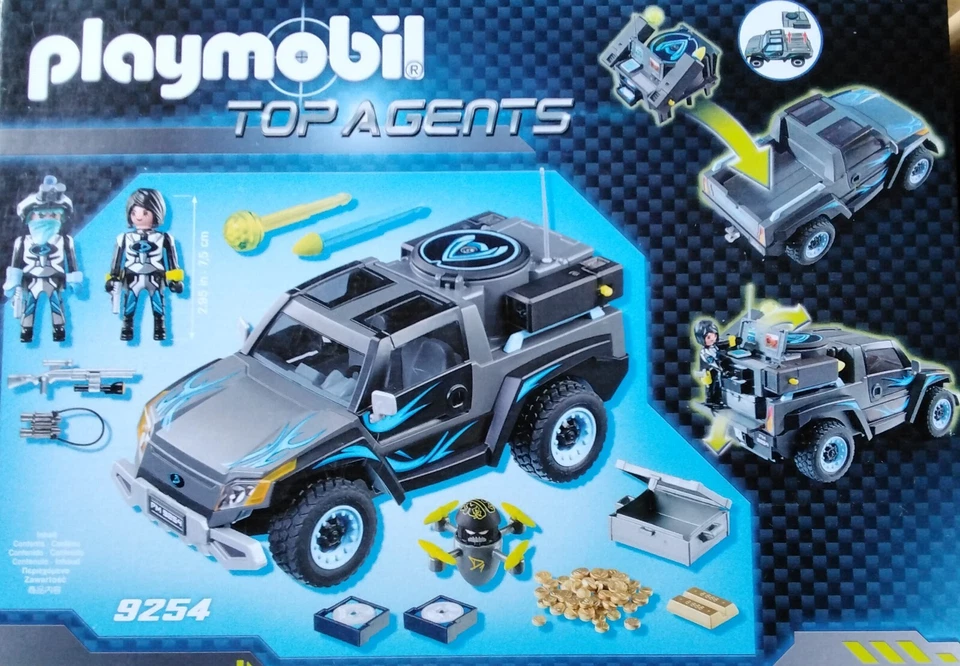 *-*Playmobil 9254 Dr. Drone Pick-Up-Top Agents-Komplett in OVP mit RC Modul*-* - Bild 2 von 4