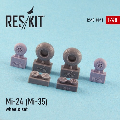 Reskit RS 48-0041 - Ruedas para Helicóptero MI-24 / MI-35 resina modelo escala 1/48 - Imagen 2 de 9