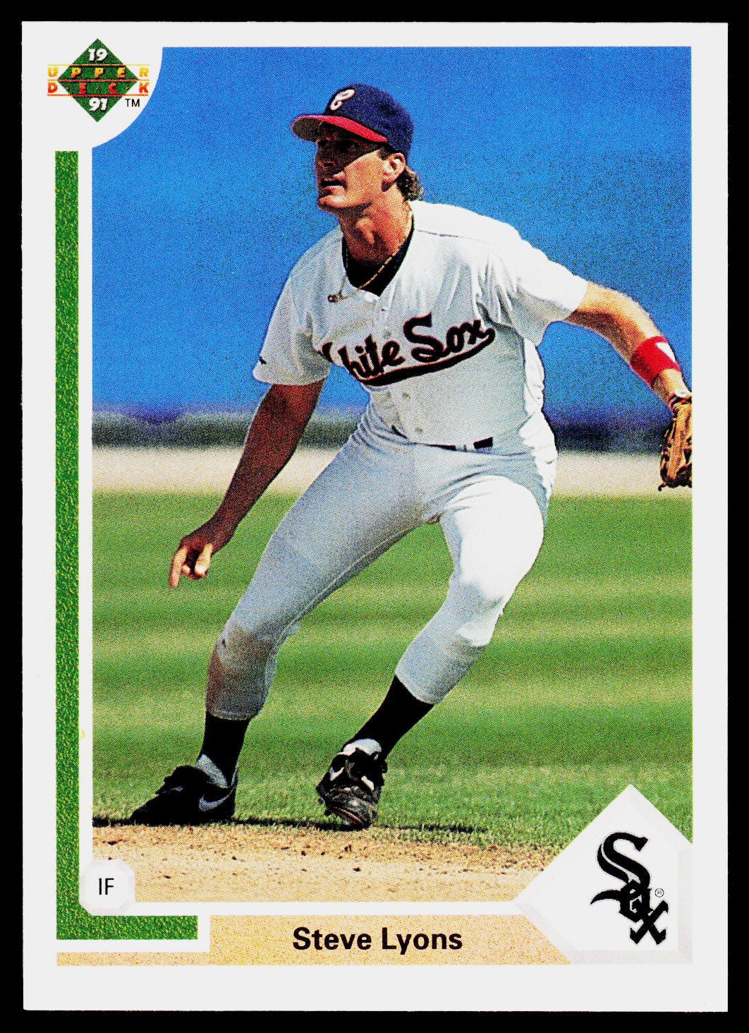 Steve Lyons, 1991 Upper Deck, #601, Chicago White Sox,