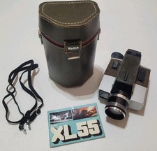 Kodak XL55 Movie Camera Super 8 Vintage Antique Original Case Strap  Pamphlet
