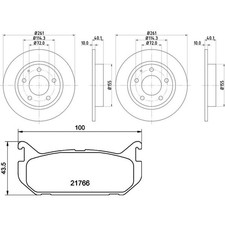 Plaquette de frein Mazda XEDOS 6