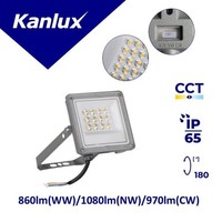 Acete 10W CCT GR 860Lm(Ww)/1080Lm(Nw)/970Lm(Cw) 3000K/4000K/6500K IP65 Grau