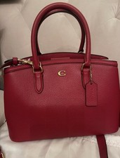 Coach Legacy Carryall 28 In Ruby Red Leather B4/Ruby Satchel Or Crossbody NWT