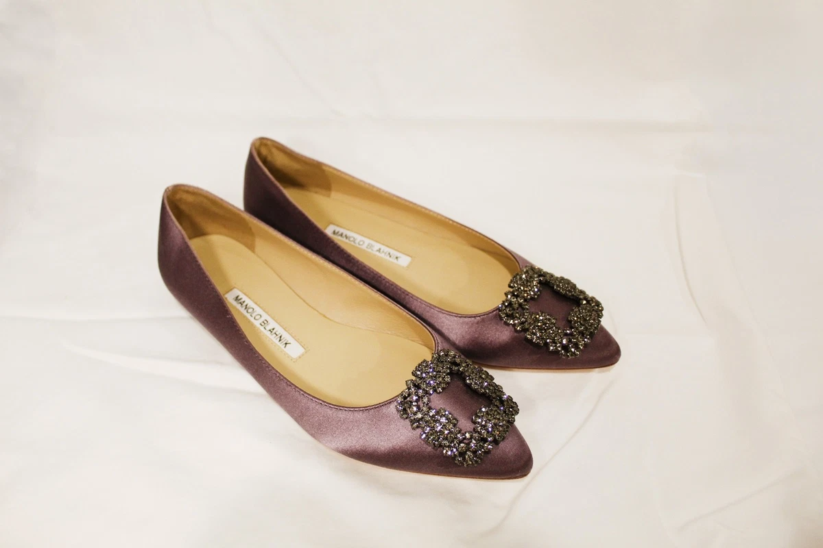 Manolo Blahnik Hangisi Flats for Women for sale - eBay