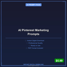 AI Prompt Pack Digital - AI Visual Marketing Marketing Prompts