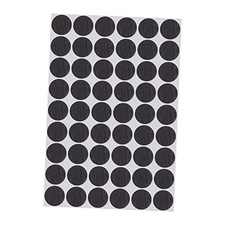54 PCS Self-Adhesive Hole Stickers PVC Screw Covers Caps Plastic Black Walnut