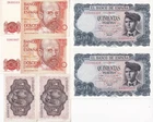 SALE!! LOT Nº8 OF 6 ANTIQUE SPAIN BANKNOTES FOR ONLY 37.99 EUROS