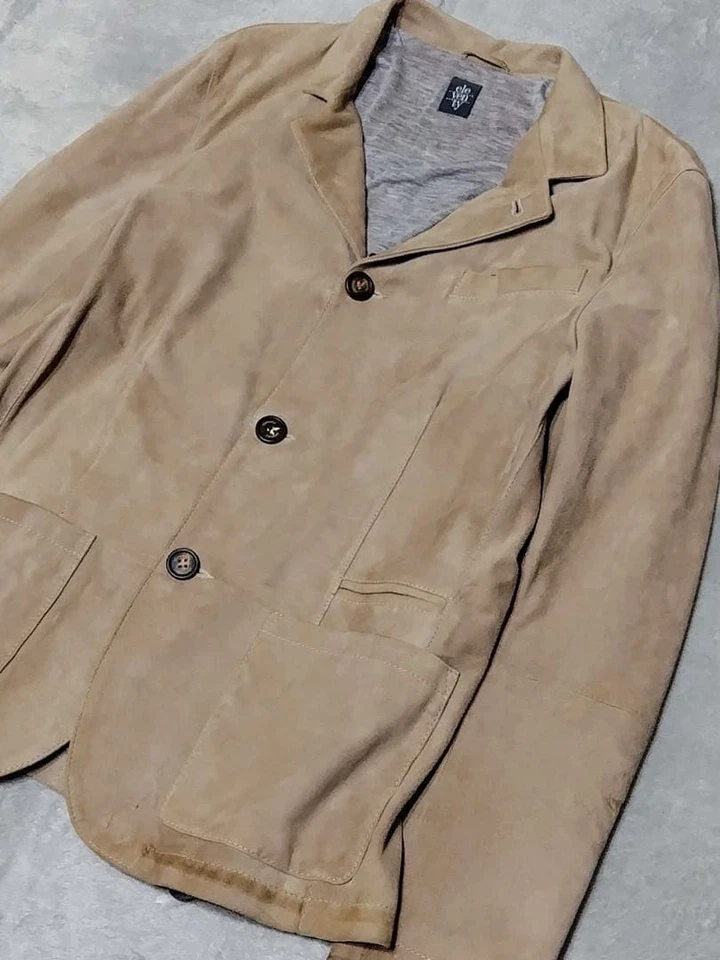eleventy goat leather suede easy jacket - Image 4 of 4