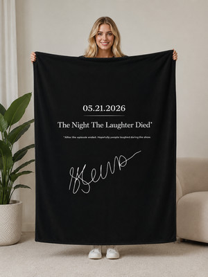 TV Talk Show Final Episode 2026 Thank You Flannel Blanket