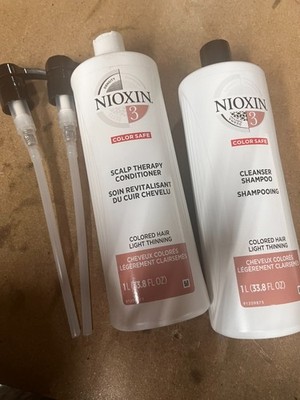 Nioxin #3 Color Safe Shampoo& Conditioner/ 33.8 oz DUO W/PUMP