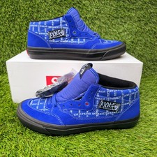 Vans Half Cab X Supreme - Trainers - Size 8.5 UK - Grid Blue Black Suede BNIB 