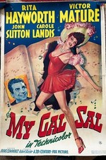 LAST CHANCE - "My Gal Sal" 1942 original poster - Rita Hayworth, Victor Mature