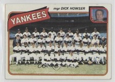 1980 Topps Team Checklist New York Yankees Team Dick Howser #424 5sb