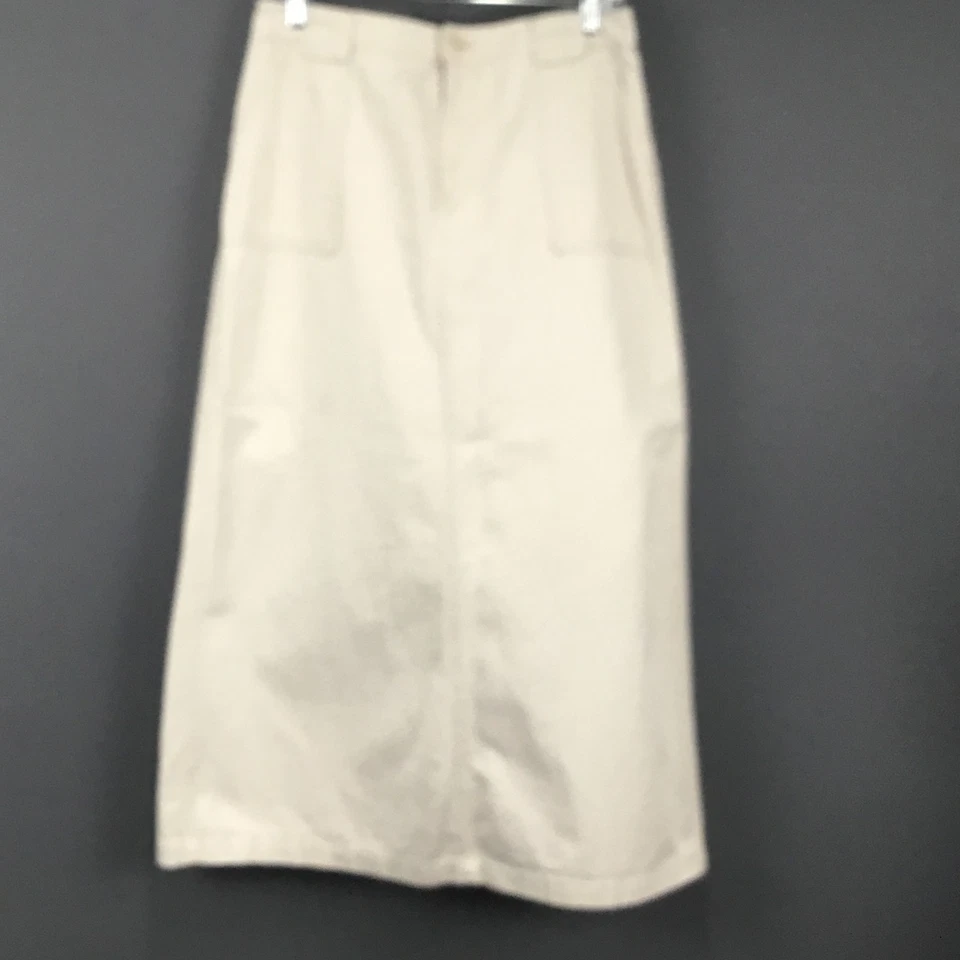 Falda de bajo GH para mujer 8 midi bolsillos de carga utilitarios clásicos informales ropa de trabajo Foto 2 de 4