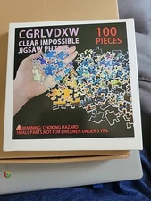 CGRLVDXW Clear Impossible Jigsaw Puzzle 100 Pieces