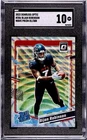 BIJAN ROBINSON ~ 2023 Donruss Optic WAVE PRIZM Rookie #81/300🔥SGC 10 Gem Mint