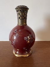 LAMPE BERGER ANCIENNE PORCELAINE DE COULEUVRE DECOR FLORAL